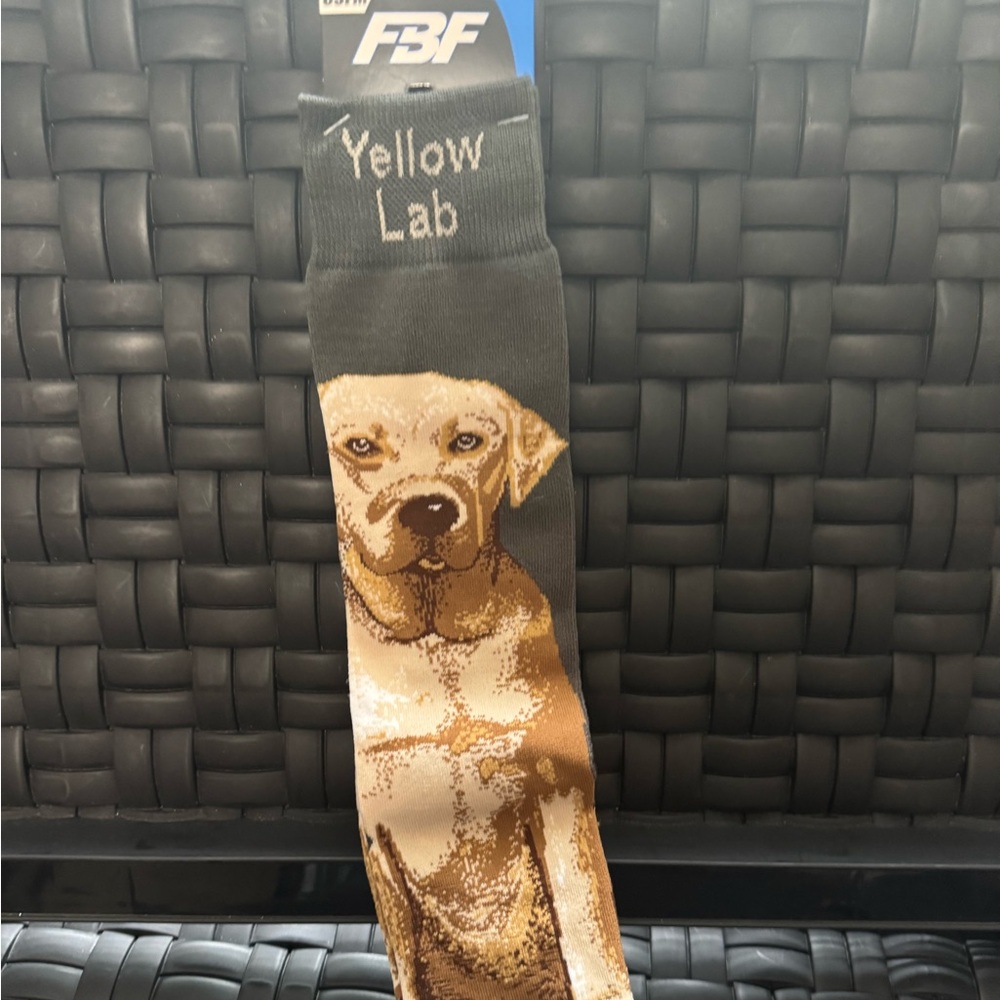FBF Brown Dog Men’s Socks Labrador Retriever NWT